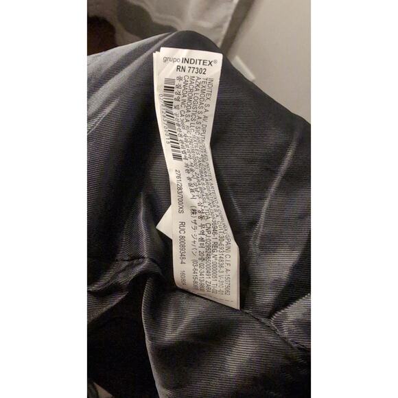 Zara Basic wool blend houndstooth heritage oversized long coat blazer - Picture 11 of 12